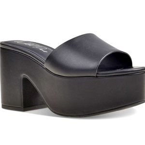 Melbourne Chunky Black Platform Sandal